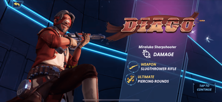 Diago intro in Star Wars: Hunters.