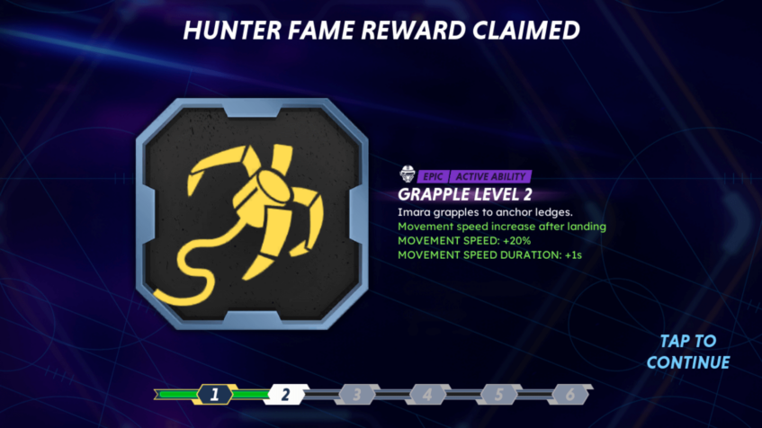 Imara Vex's Grapple ability in Star Wars: Hunters.