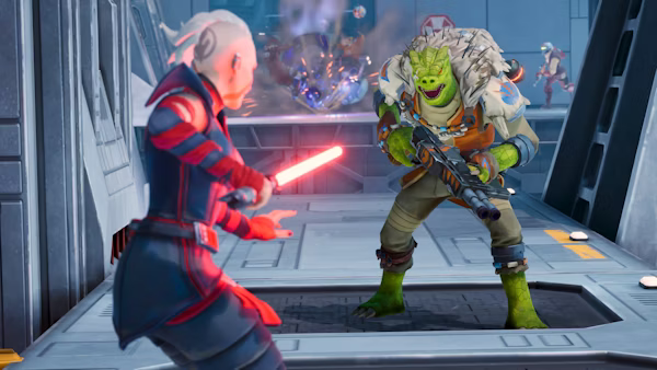 Rieve vs Charr in Star Wars: Hunters.