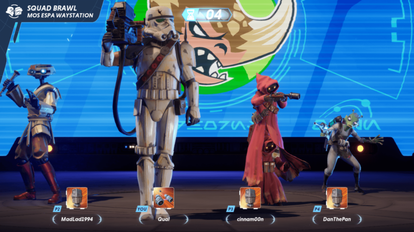 A squad selected in Star Wars: Hunters.