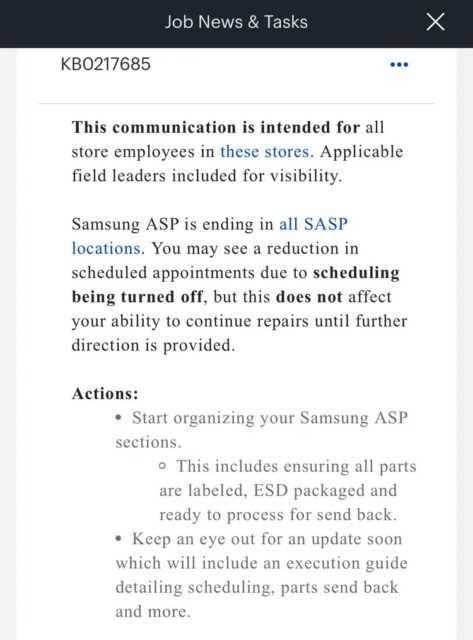 Best Buy Quits Offering Repair Services For Samsung Products 4