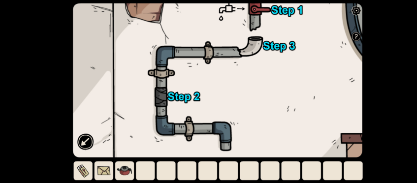 Water pipes step