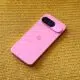 Rear view of Pixel 9 in Rose Quartz color