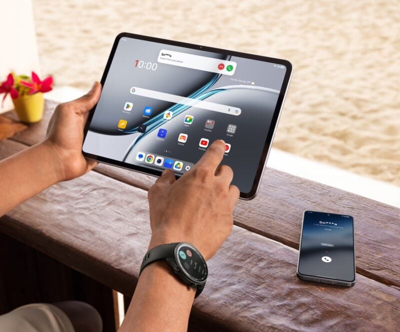 Hand holding OnePlus Pad 2