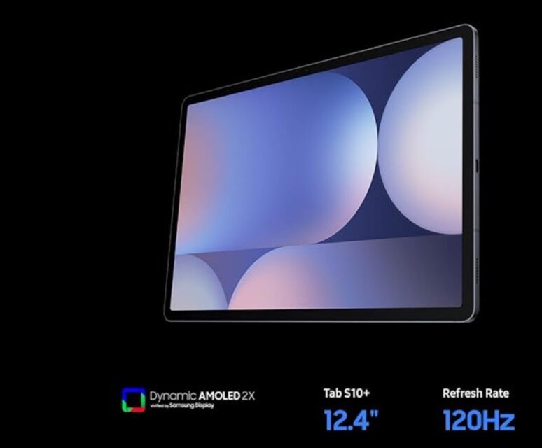 Display specifications for the Galaxy Tab S10 Plus