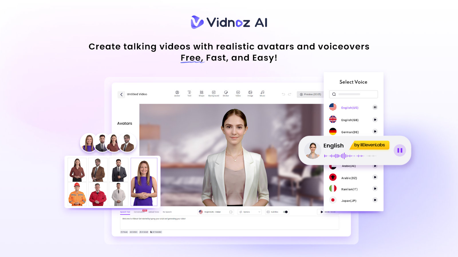 Vidnoz AI Revolutionizes Video Production with Avatars and Voiceovers 5