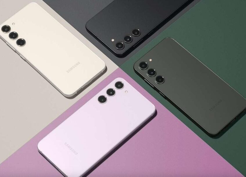 Galaxy S23 FE in four different colors