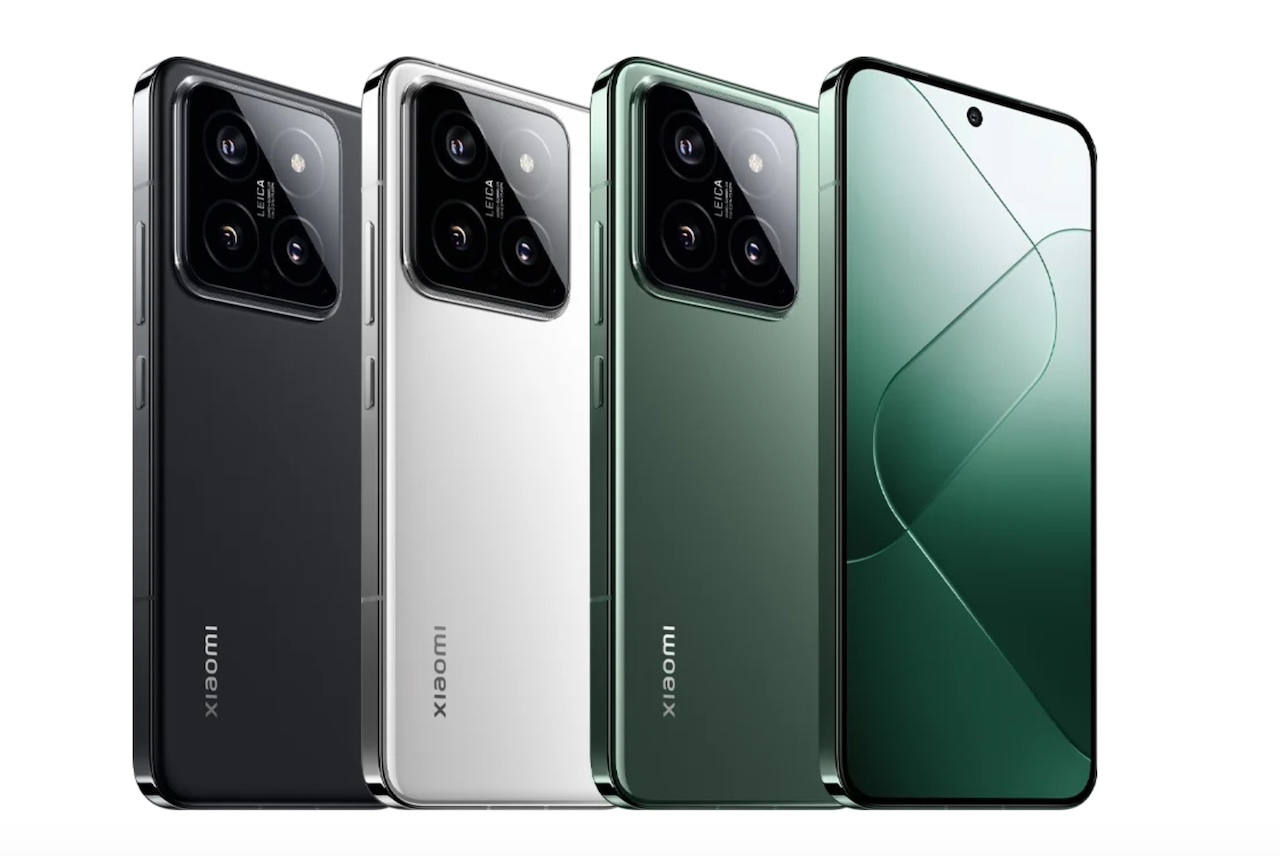 Xiaomi 14 in four different colors