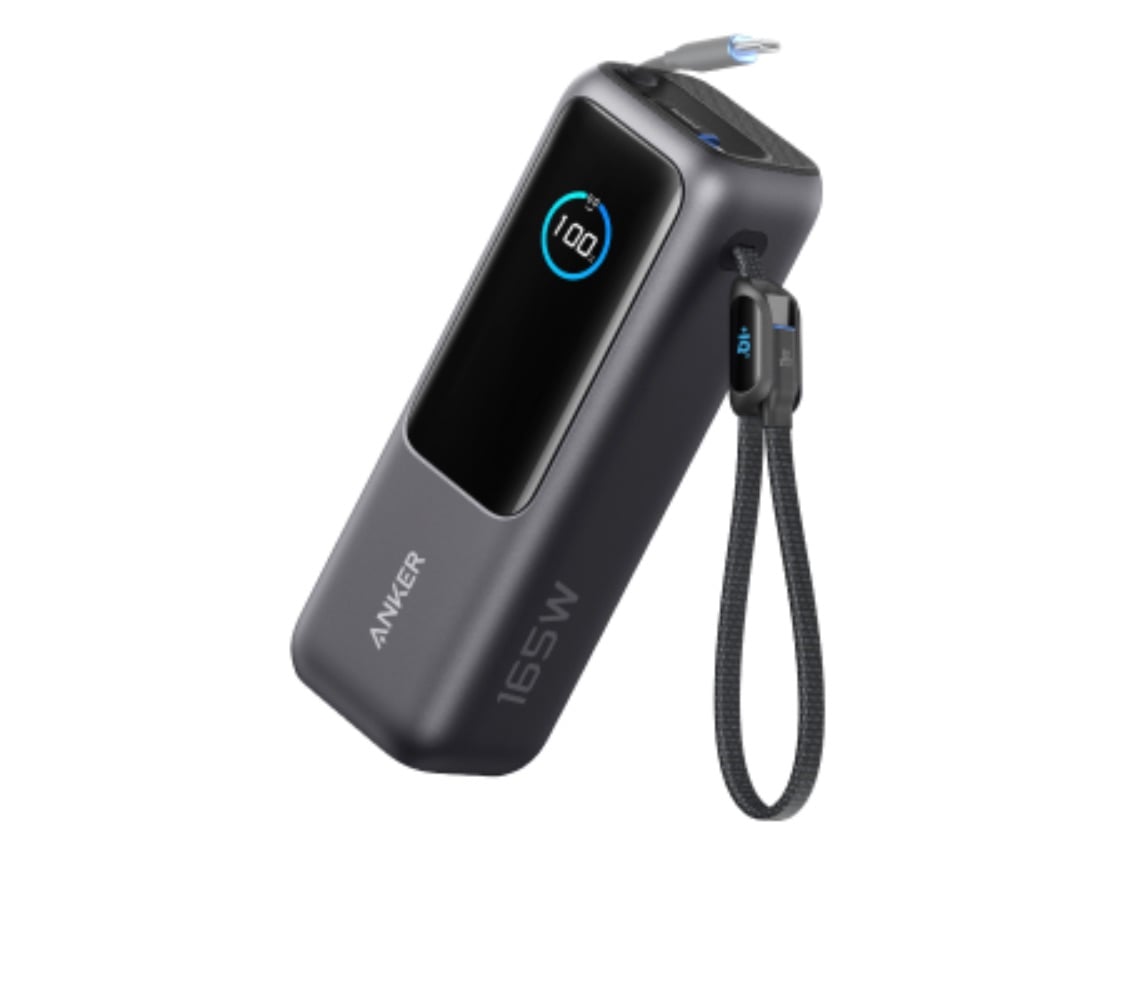 Anker 25K 165W power bank in black color