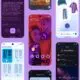Materia 3 Expressive design renders of different apps with purple theme