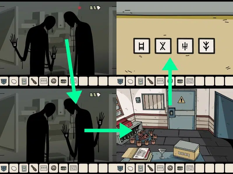 video camera, shadow clue