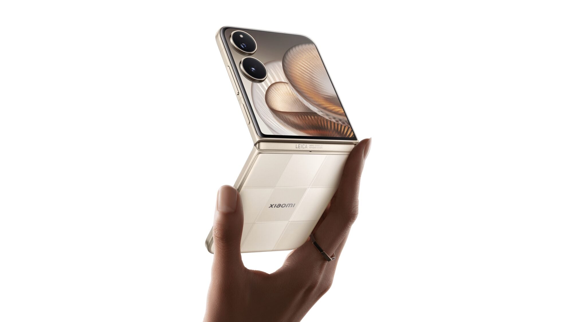 Hand holding up Xiaomi Mix Flip 2