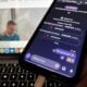 Google Chat conversation showing missed video calls and emoji reactions