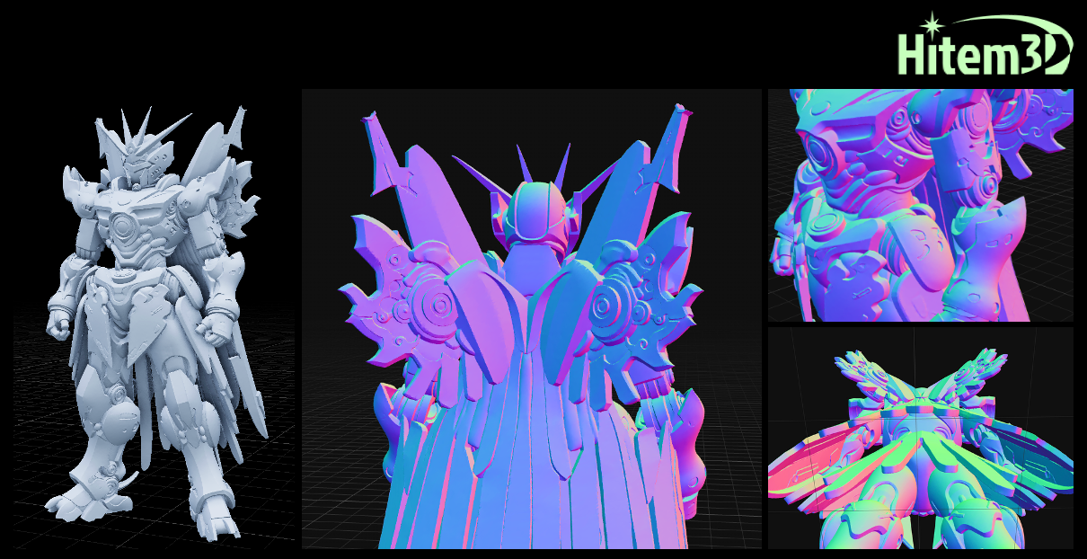Hitem3D 2.0 targets manufacturing workflows with integrated texture generation and PBR-ready output 4