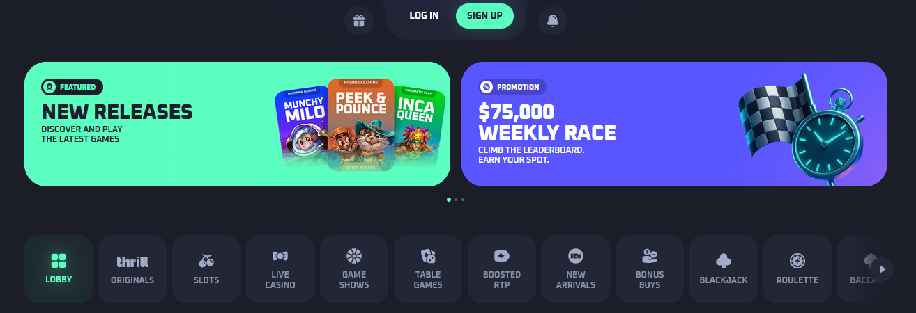 Thrill Casino Bonus and Promo Code 5