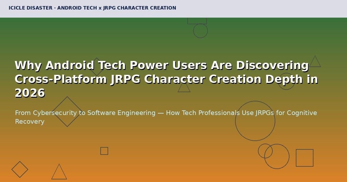 Why Android Tech Power Users Are Discovering Cross-Platform JRPG Character Creation Depth in 2026 4
