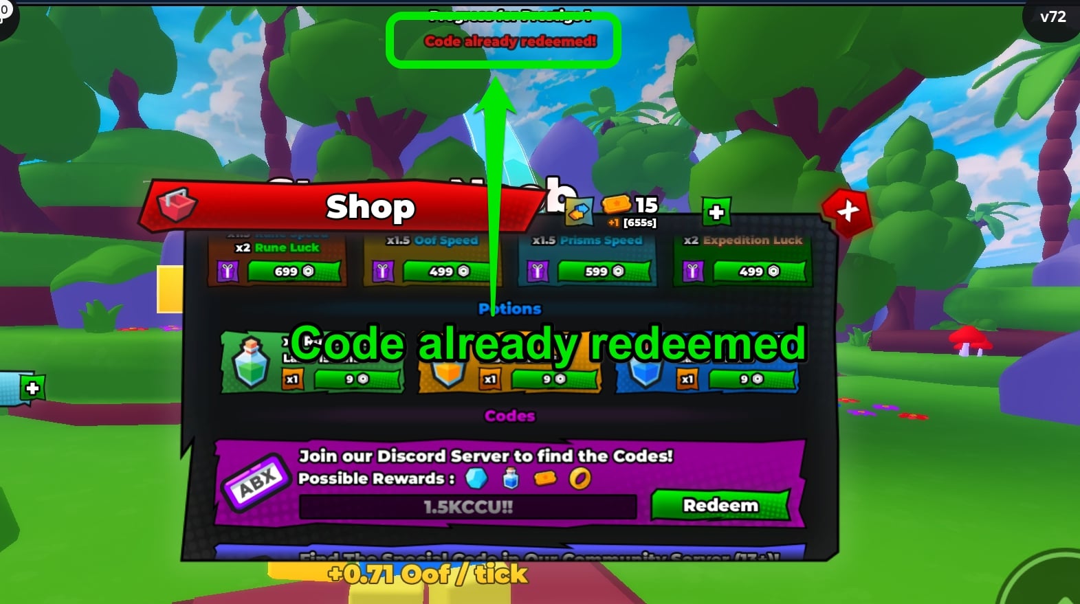 Already redeemed