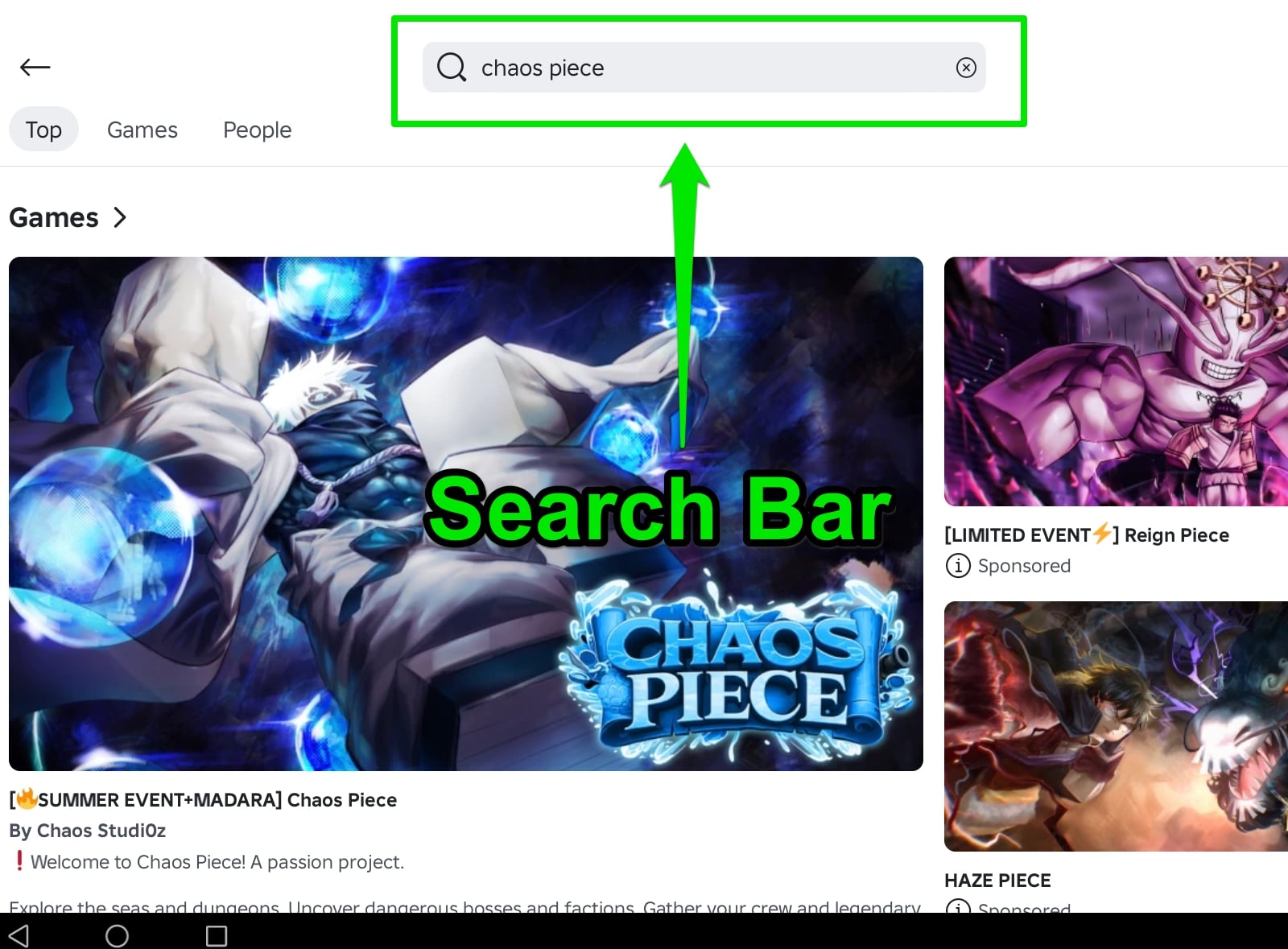 Search Bar