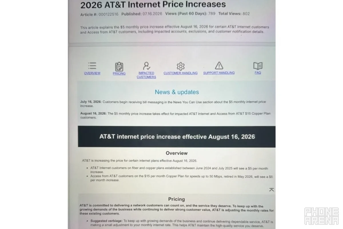 Leaked AT&T Documents Reveal Another $5 Internet Price Hike 3