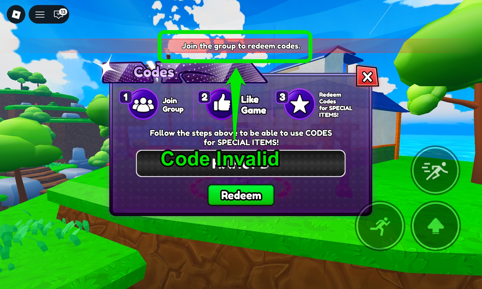 Code Invalid