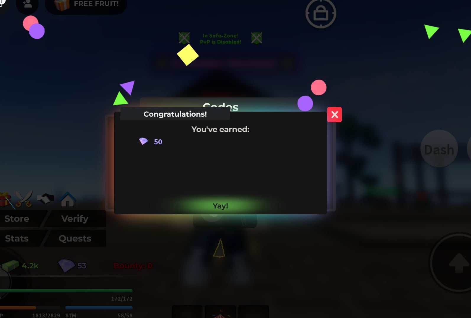 Rewards Granted