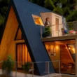 This stunning A-frame prefab home with mezzanine and full amenities can now be yours for under €17,000—too good to be true? 2