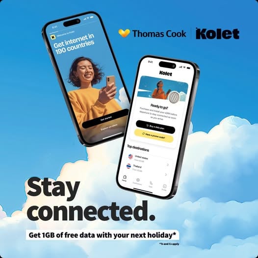 Thomas Cook Adds Free 1GB eSIM Data to Every Package Holiday 5
