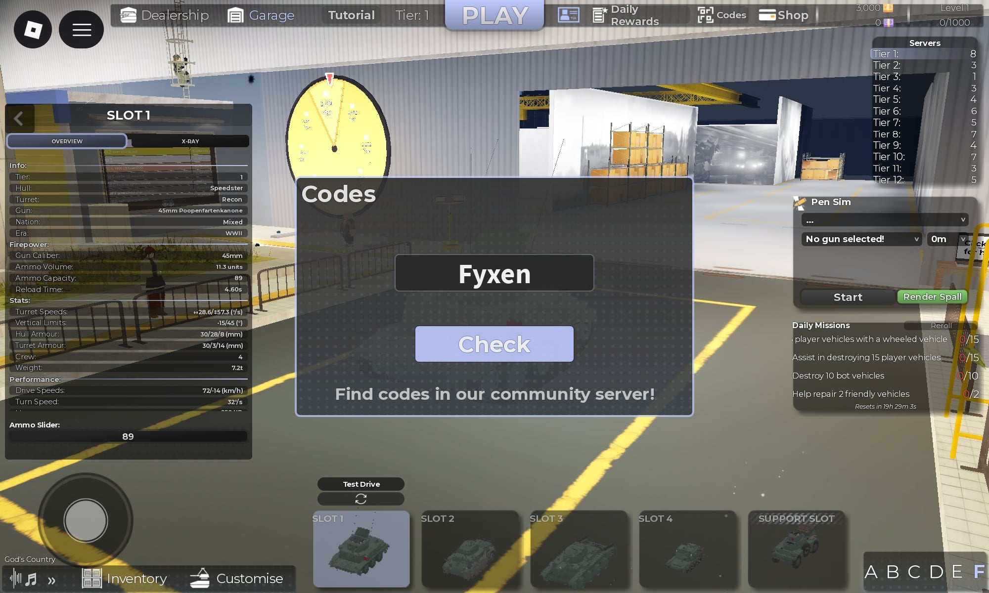 Cursed Tank Simulator Codes Image
