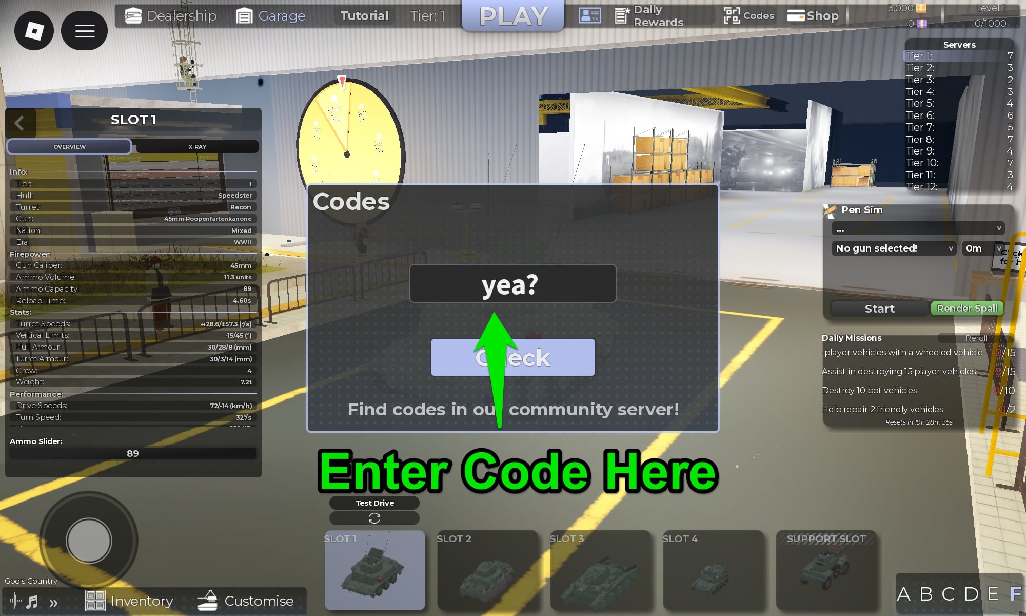 Cursed Tank Simulator Codes 4