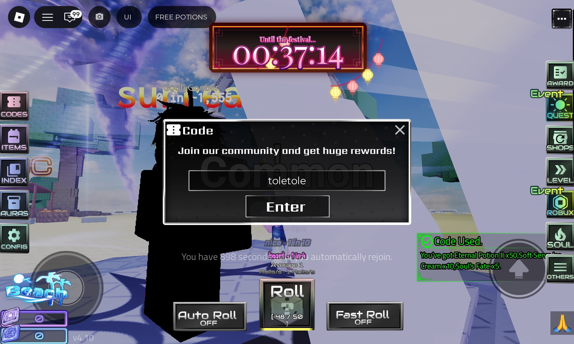 Hot's RNG Codes Image