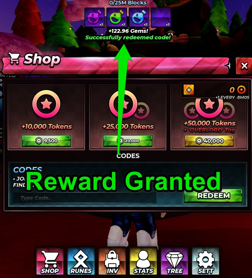 Reward Granted