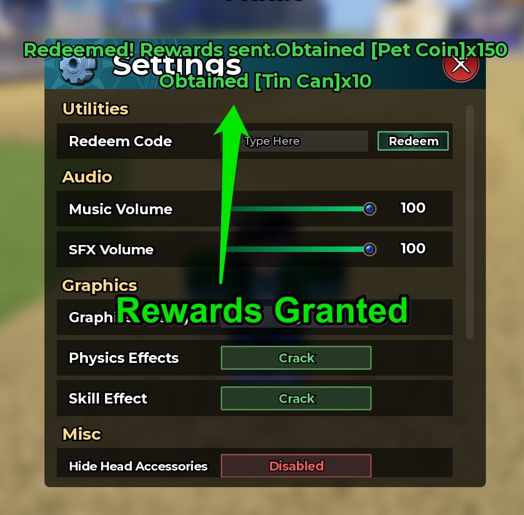 Rewards Granted