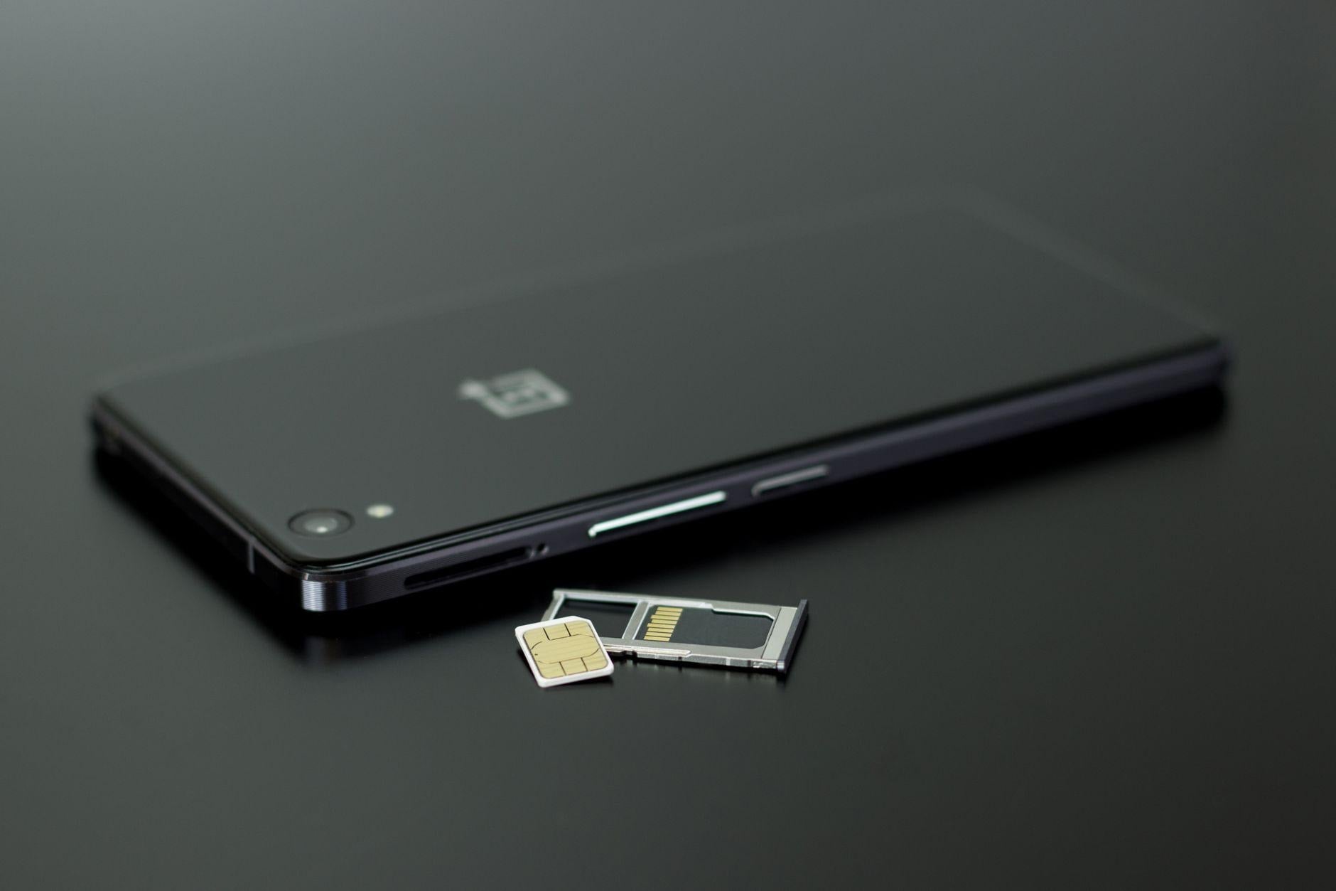 Android SIM manager screen with two eSIM profiles and independent on and off switches