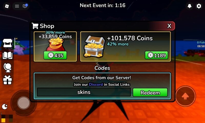 Deep Fishing Codes October 2026