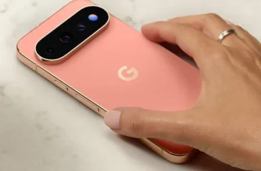 Hand wearing ring resting on Google Pixel 11 Pro back
