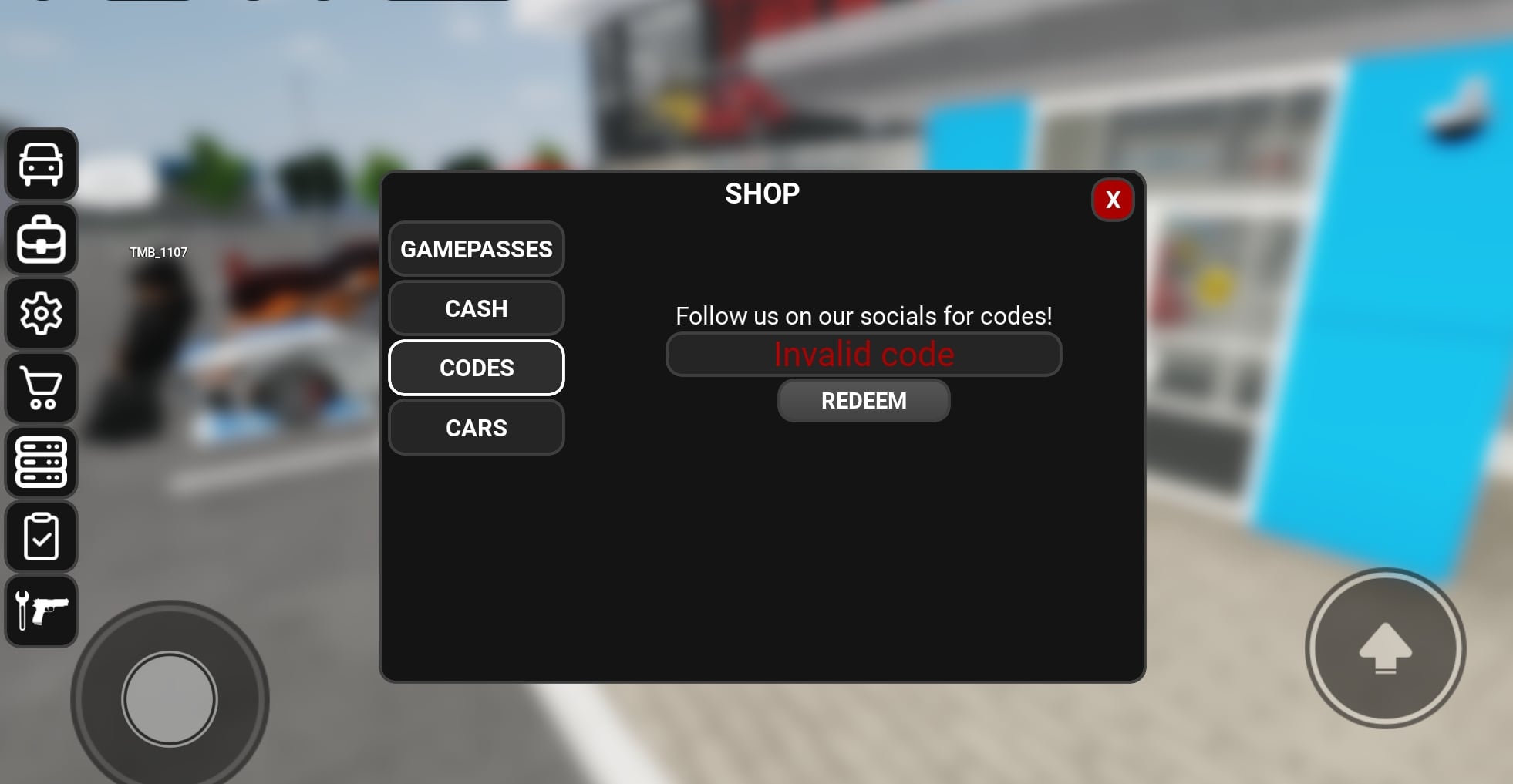 Invalid Code Image 