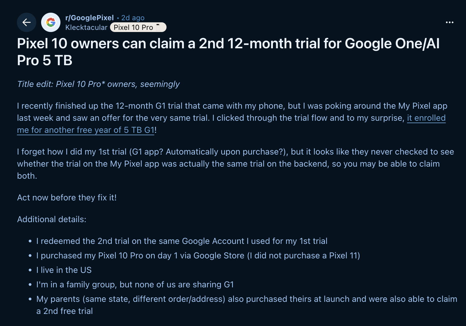 Free Google AI Pro for Another Year Awaits You On Pixel 10 Pro 5