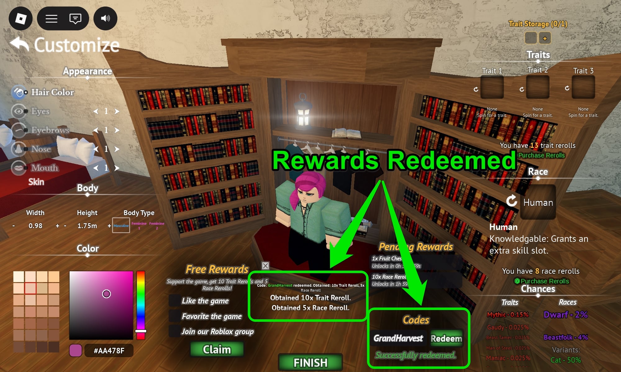 Rewards Redeemed