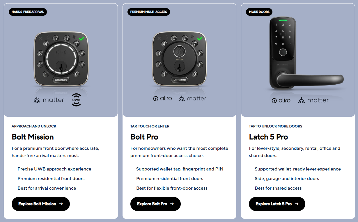 Ultraloq's new smart locks unlock with UWB and Samsung Wallet taps 5