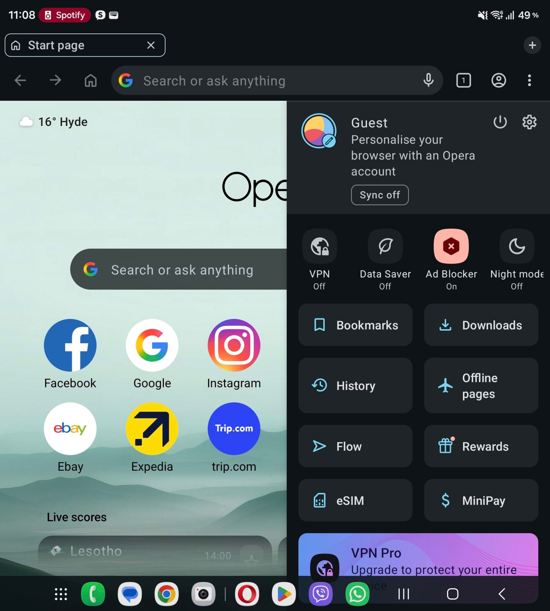 Opera for Android now sells travel eSIMs, with 3GB of free data 4