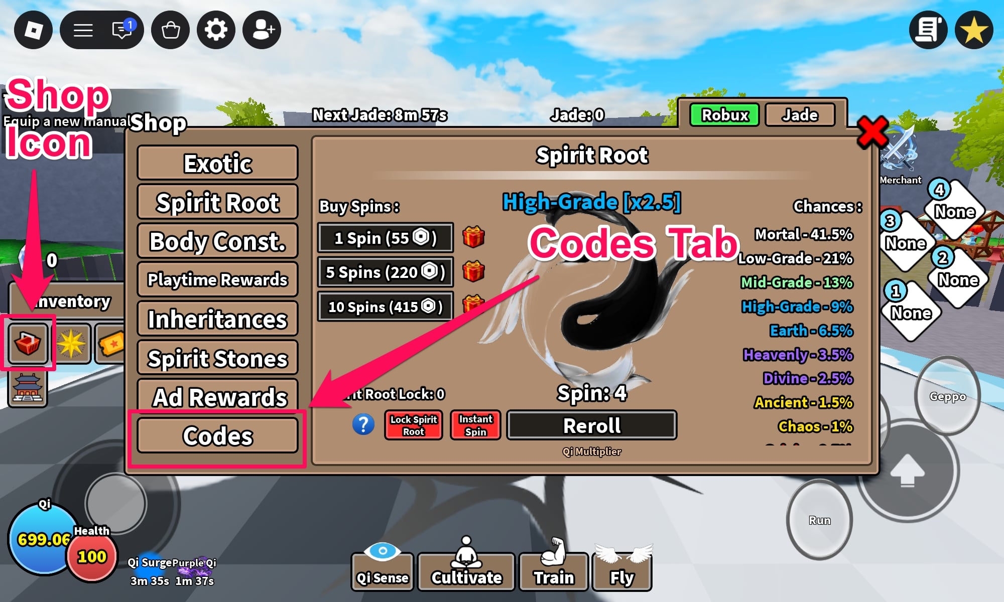 Shopping Cart and Codes Icon
