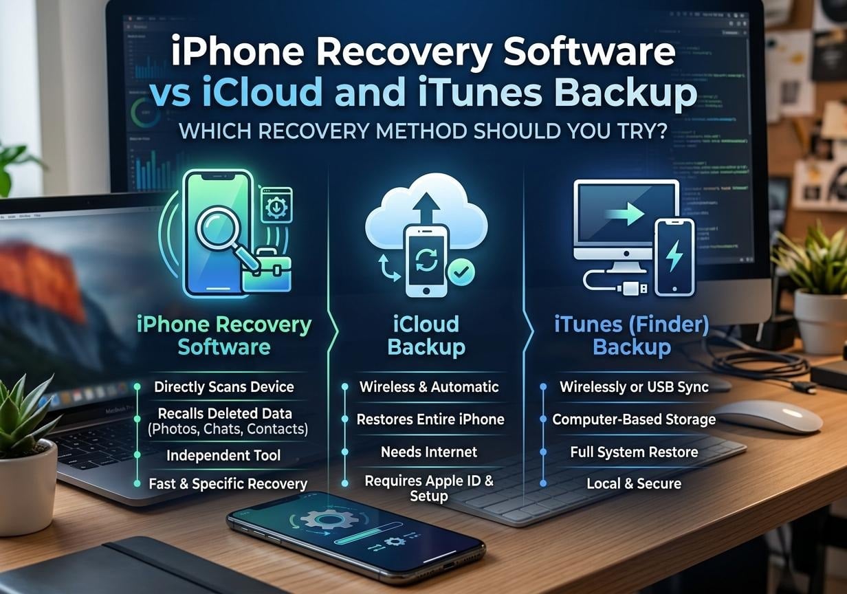 iphone recovery software vs icloud and itunes