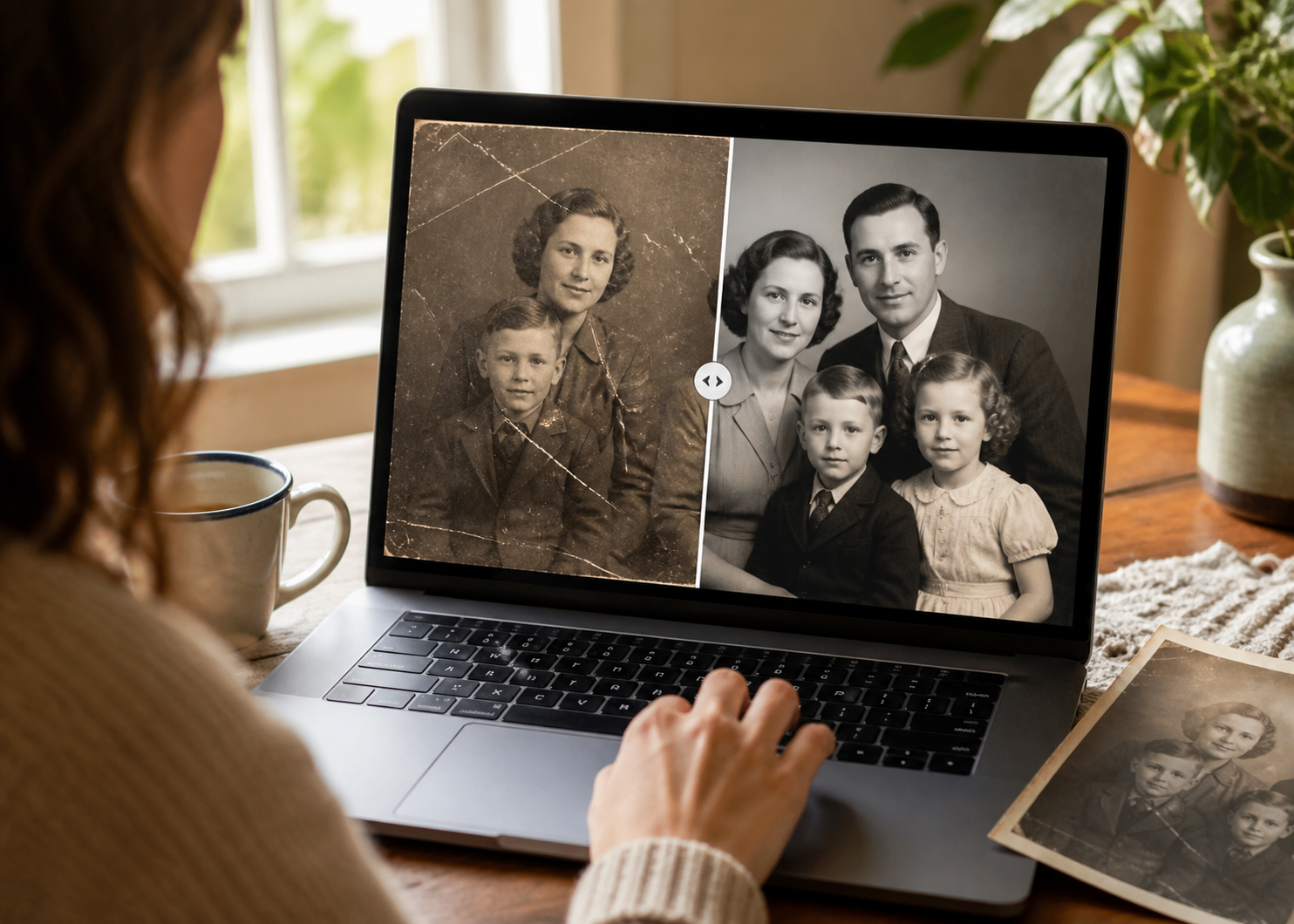 How Old Photo Restoration Helps Save Childhood, Wedding, and Family Memories 1