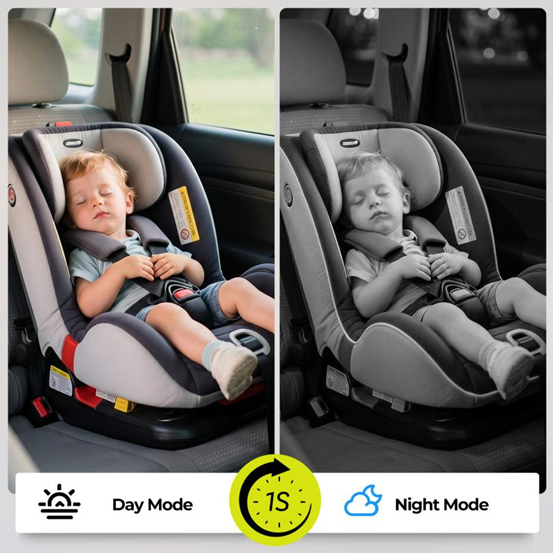 Driving Alone with a Baby? The LAMTTO RC38 Keeps the Back Seat in View 5