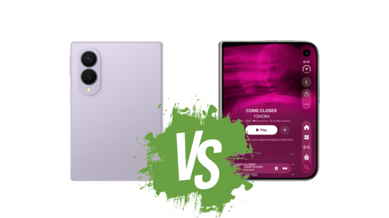 Galaxy Z Fold 8 and iPhone Duo side by side
