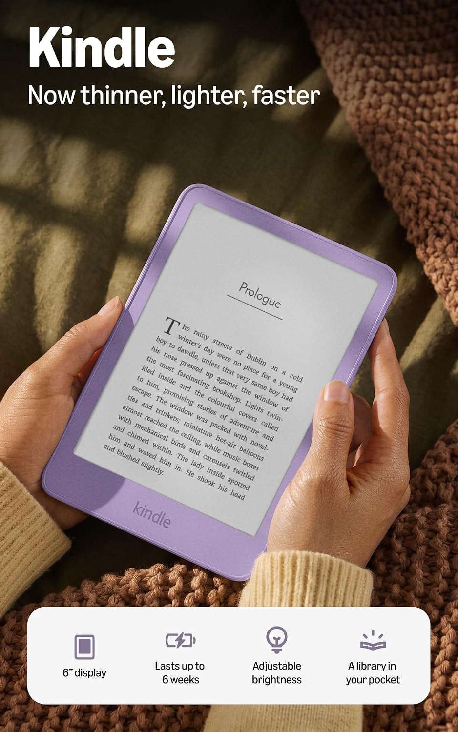 New 6-inch Amazon Kindle in Ube