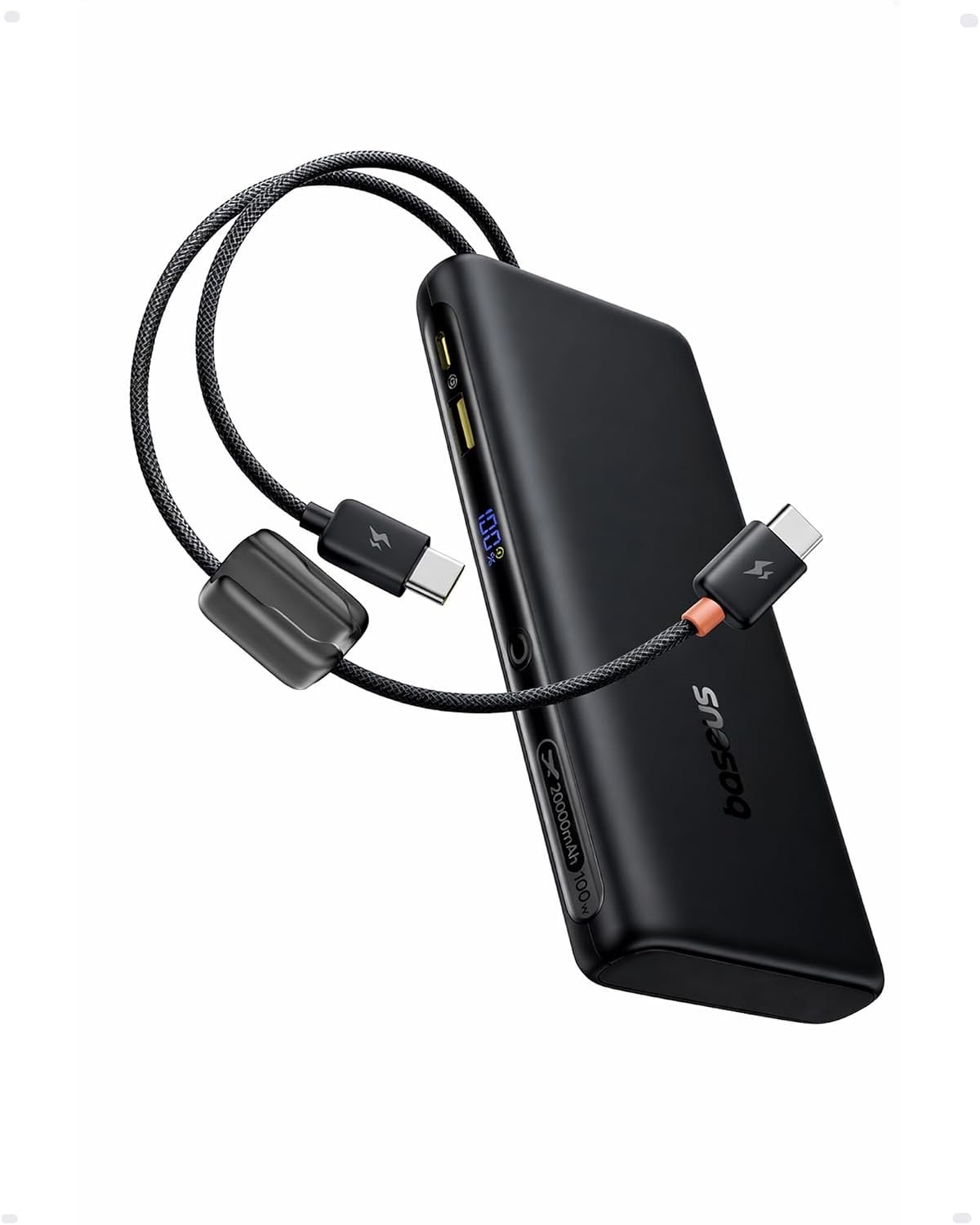 Baseus 100W 20,000mAh power bank with dual built-in cables