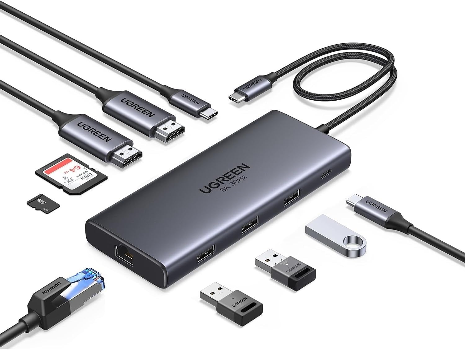 UGREEN 10-in-1 dual HDMI docking station