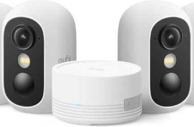 EufyCam C35 four-camera kit with HomeBase Mini