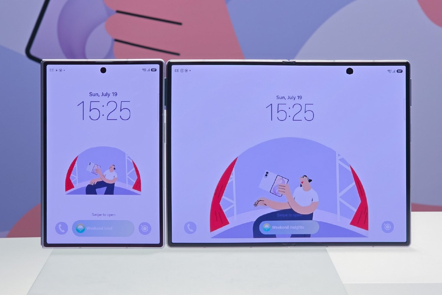Galaxy Z Fold 8 cover screen and unfolded main display